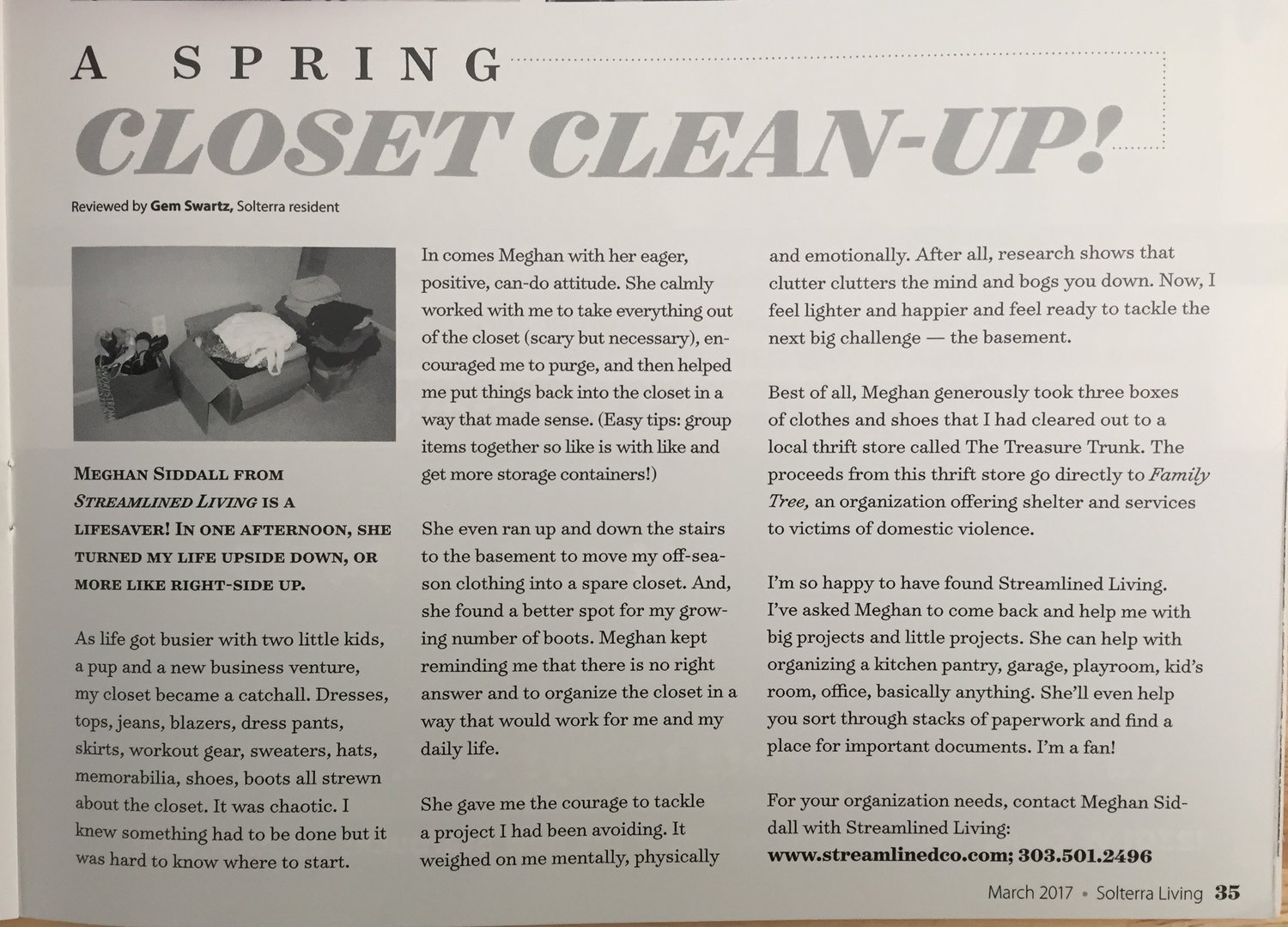 Closet clean up