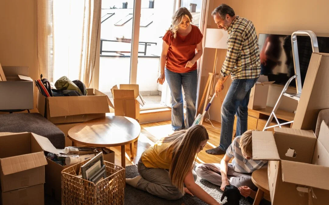 organizing your home after moving